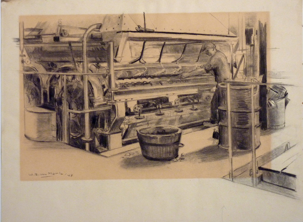 fabrieksinterieur W.A.Scholten fabriek